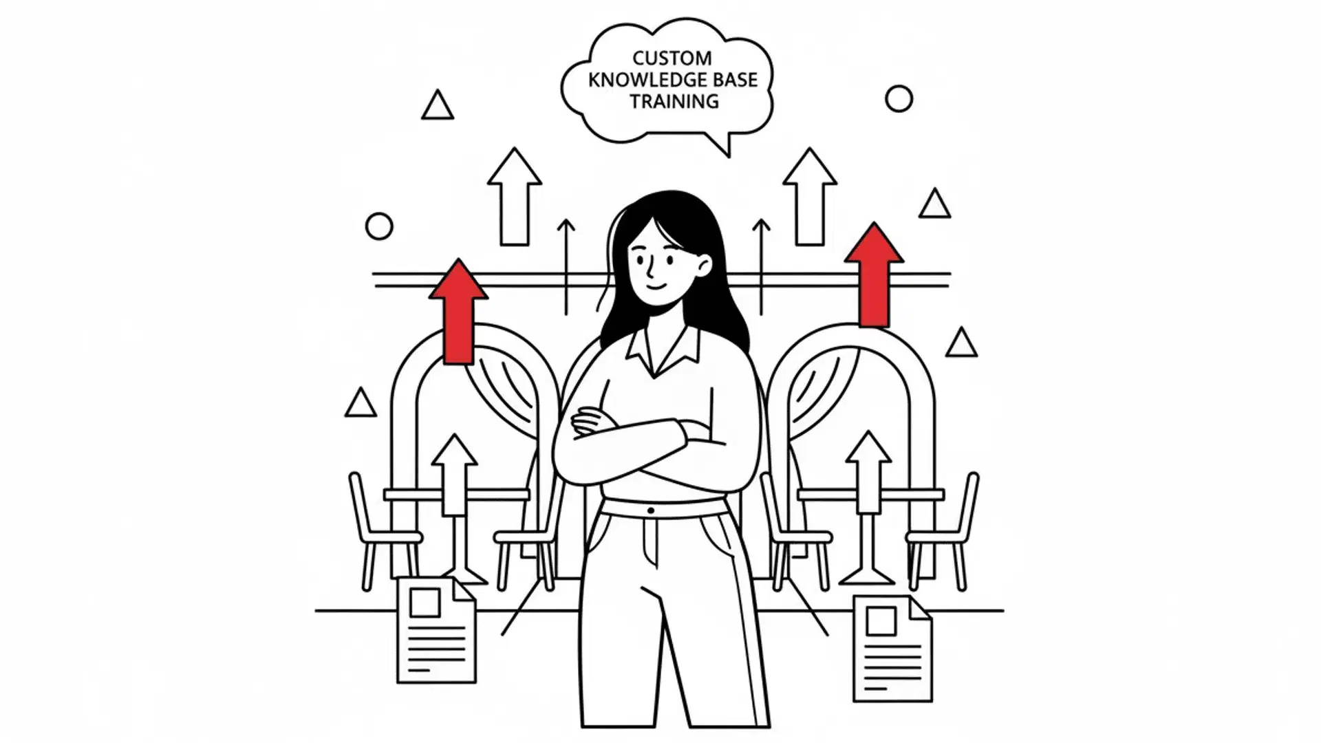 Knowledge upload and training illustration