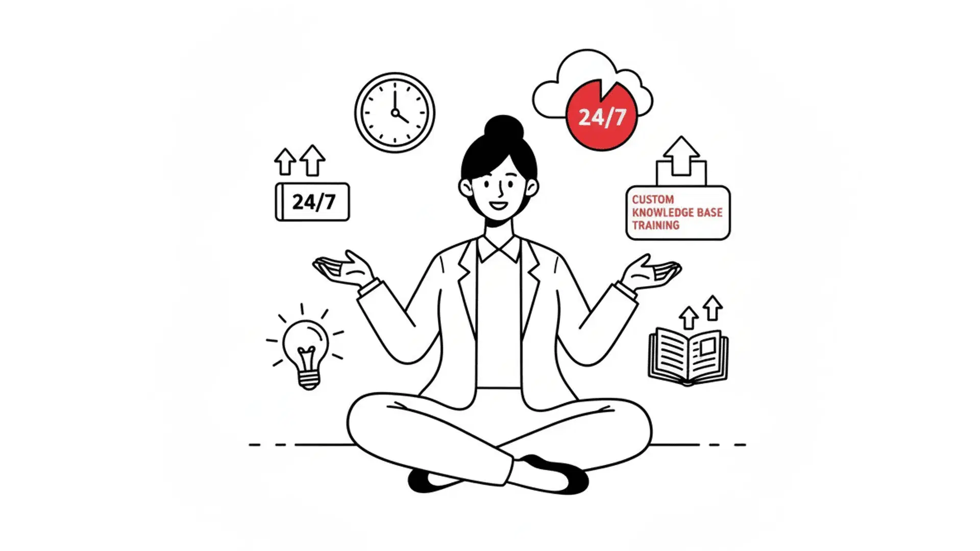 Real-time knowledge updates illustration